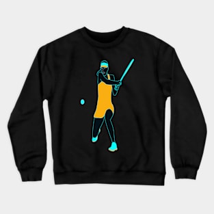 RETRO TENNIS PLAYER GIRL Crewneck Sweatshirt